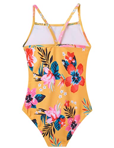 Image of Girls Swimsuits One-Piece Bathing Suits Multicolor Kids Sport Summer Beach Swimwear for 2-10 Years Old