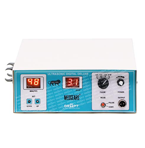 Image of DR PT Corded Electric Ultrasonic Therapy Ultrasound Massager Physiotherapy Ultrasound Deluxe Ust Machines for Physiotherapy, Off-white