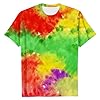 Gubsssl T Shirts for Men UK Adult Graphic Tshirts Contrasting Colour Top Summer T-Shirts Short Sleeves Muscle Fit Fashion Tee Shirts Clothing Wear Streetwear Workwear Clothes Multicolor 4XL #4