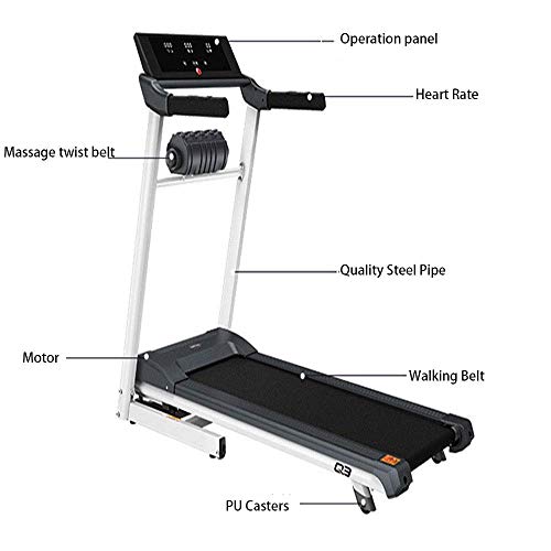Image of Treadmill Multifunctional Electric Treadmill Touch Screen Folding Ultra-Quiet Lifting Stroller Fitness Workout