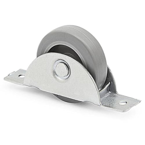 Q&Q NACIONAL - RUEDA OCULTA NIDO ELIANA ARO DE GOMA Ø50 ZINCADO SOPORTE HIERRO ZINCADO.