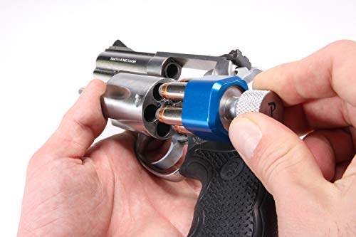 Pachmayr 02652 Competition Revolver Speedloader, Smith & Wesson K Frame, 38 Special, 357 Magnum, 6 Shot, Blue, Silver #TOP3