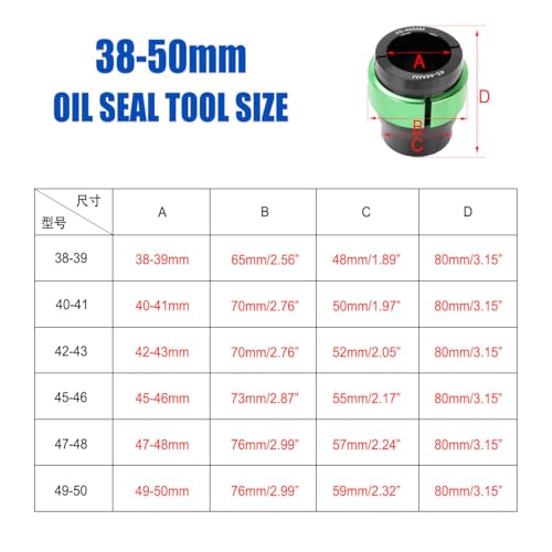 Image of 38-39mm Fork Seal Driver Tool Adjustable Fork Seal Driver Aluminium Fork Seal for Motorcycle Fork Legs
