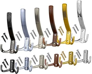 Stahlia Garderobenhaken Edelstahl-Optik KURZ 1 Stück