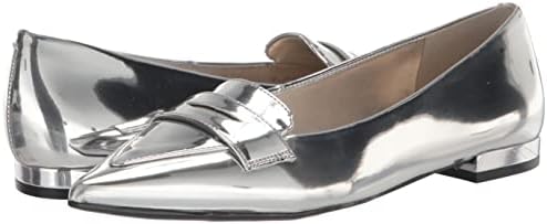 Nine West Women's LALLIN Ballet Flat, Silver 040, 8.5 | Image 6