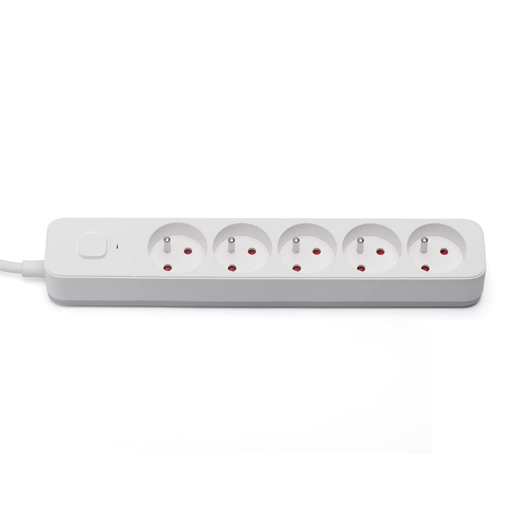 Regleta De 5 Enchufes 3M Blanco Savio Lz-09