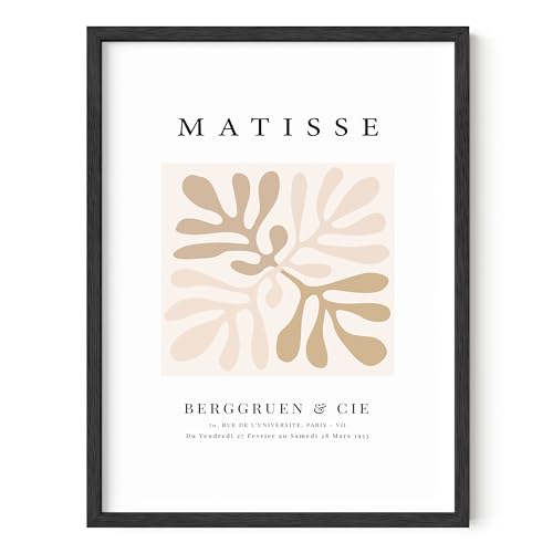 HAUS AND HUES Henri Matisse - Póster de exposición de arte para pared, recortes de papel Matisse y arte abstracto para pared, impresiones y pósteres de Matisse Art estético, decoración de habitación