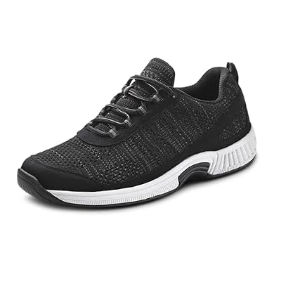 Orthofeet Lava Orthopedic Men's Walking Shoes, Black, Size 9