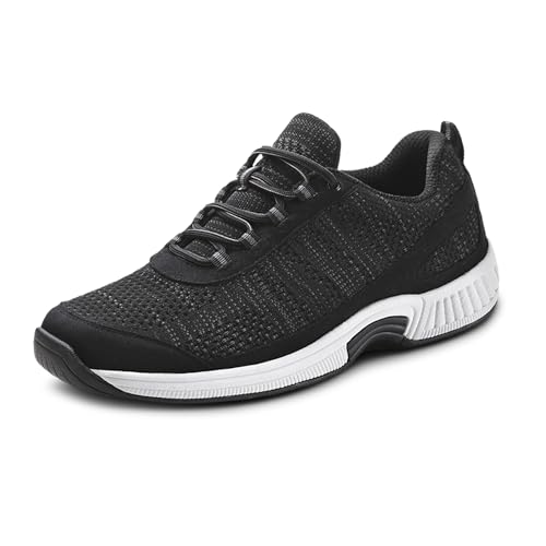 Orthofeet Lava Orthopedic Men's Walking Shoes | Stretchable & Breathable No-Tie Comfort…