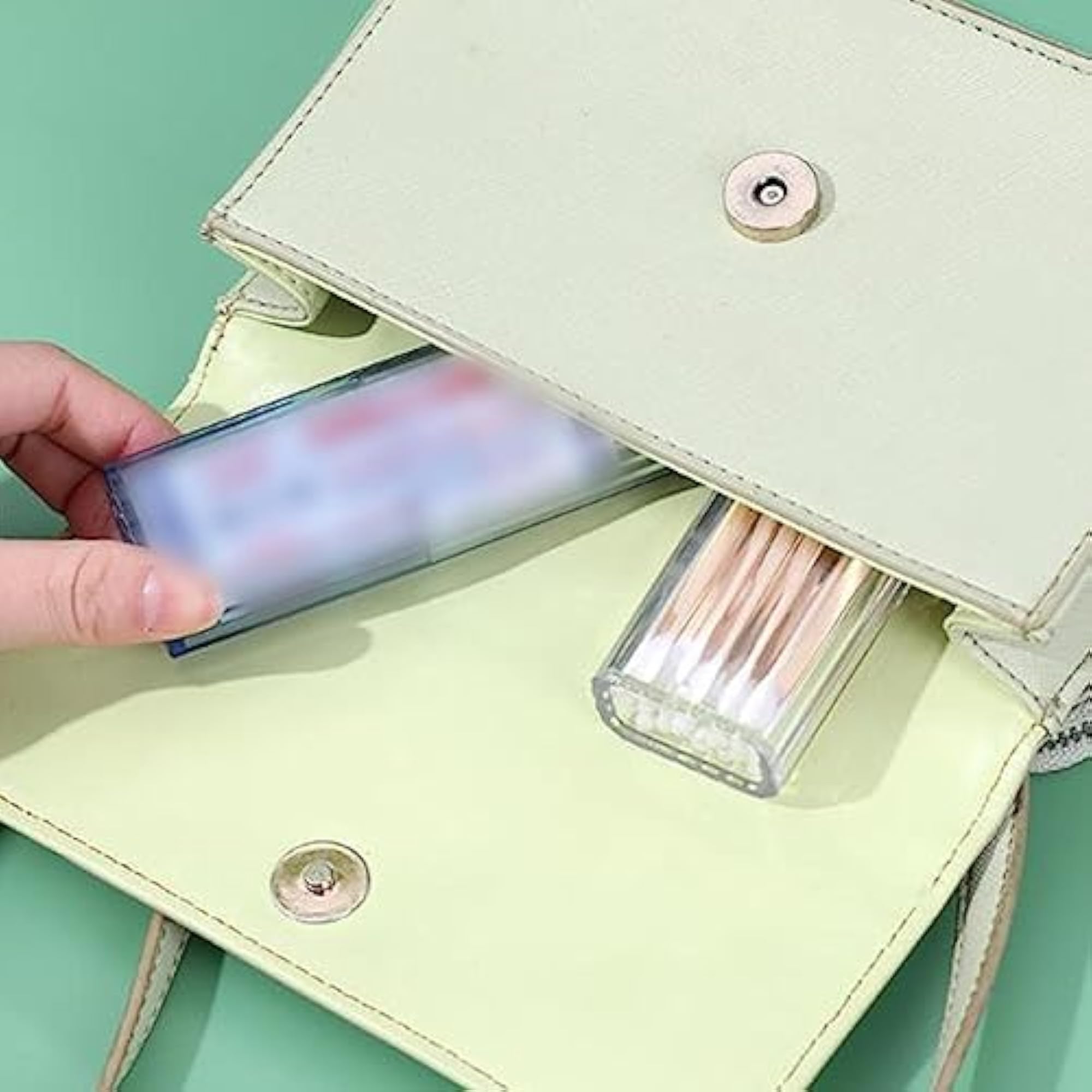 Portable Transparent Cotton Swab Holder Dispenser Container
