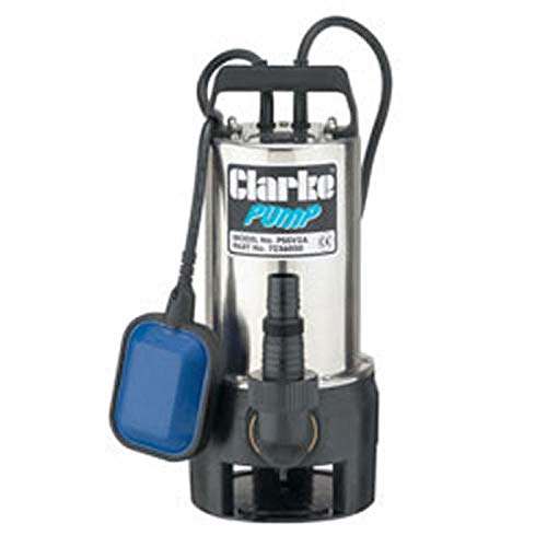Clarke PSSV2A 1½ 900W Stainless Steel Submersible Pump, 208Lpm Flow, 8m Lift, Float Switch for Clean/Dirty Water
