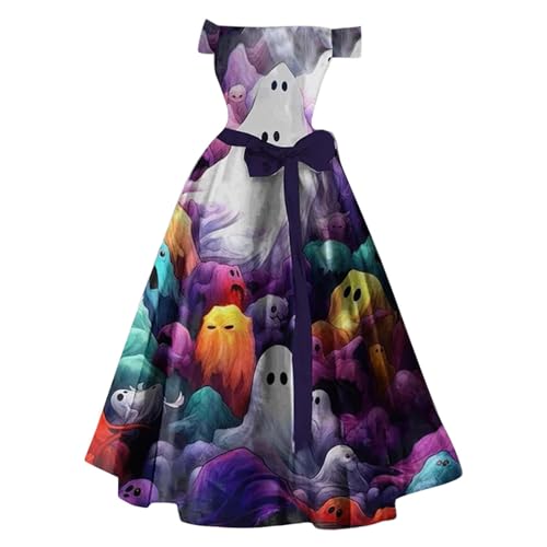 Robe élégante pour invités de mariage et grandes fêtes d'été imprimée