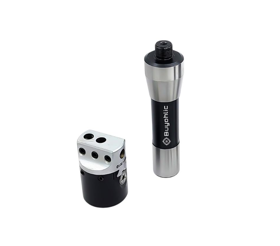 Buyohlic 1.5" Inch Head Diameter Boring Heads w/Shanks & Cutting Tools (Head w/ MT3 Shank & 3 Carbide Tools)