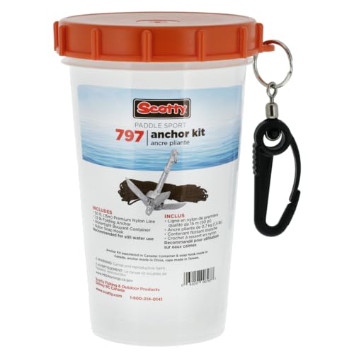 Ancre Scotty 1.5 lb avec ligne 50' étanche pour vos sorties kayak