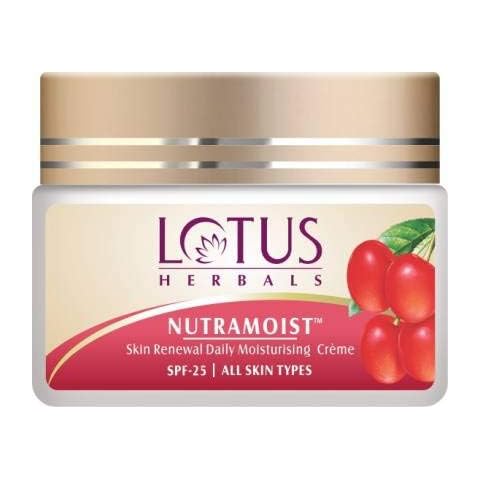 Lotus Herbals Skin Renewal Daily Moisturizing Cream SPF 25-Nutramoist 50g Cover