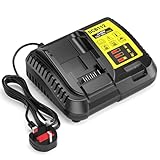 Battery Charger Compatible with Dewalt 12V-20V MAX Battery,Fast Charger Compatible with DCB Series Tools Lithium Battery 18V-Compatible with DCB203 204 205 206 201 120 127 (1 Port) - Image 1