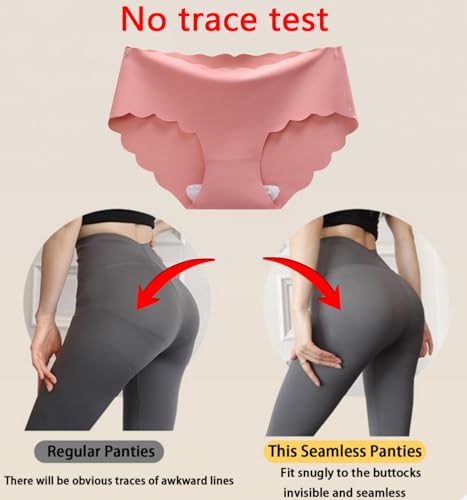 Demifill Teen Girls Seamless Underwear Tagless No Show Panties for Teens Pack of 8 Multipack3