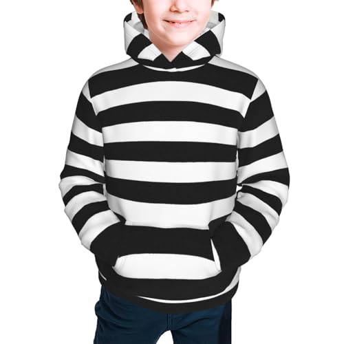 Stripes Kids Pullover Hoodies Boys Sweatshirts Girls Athletic Clothes with Pocket2