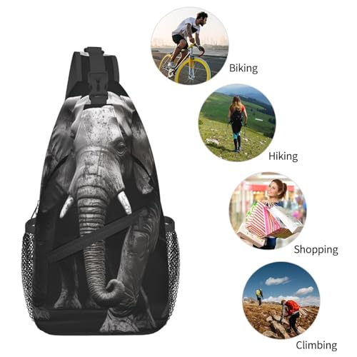 Bolso tipo bandolera deportivo para mujer y hombre negro miniatura 5