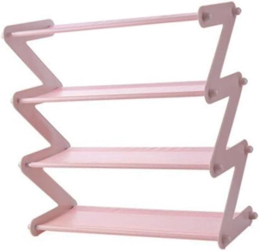 1Pc Stainless Steel Space Saving Shoe Storage Rack Plastic Shelf for Home Restaurant Entryway and Bedroom Organization