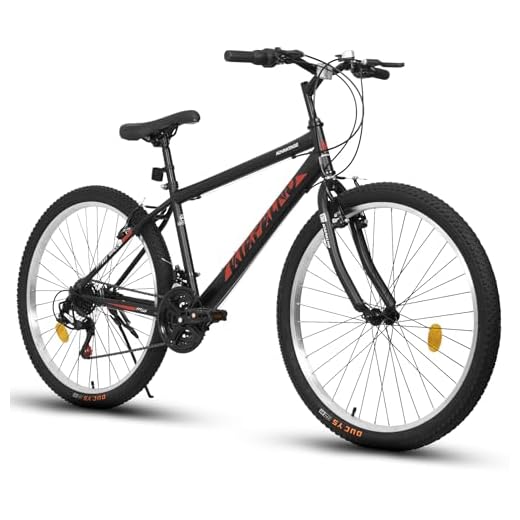 KIAPALNO Mountain Bike 26 Inch for Men Women, 21 Speeds High-Carbon Steel Frame, Front Suspension Sport Bicycle, Adult Teens MTB Bicycle for Snow City Commuters and Short Trip