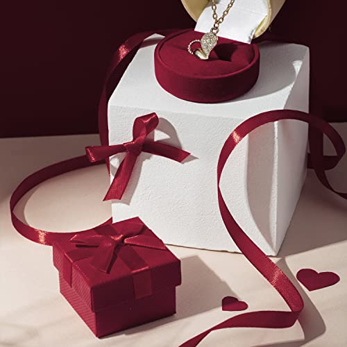 Stuffvisor Burgundy Satin Ribbon, 1 Inch X 50 Yards, Double Face Solid Color Ribbon Roll, 100% Polyester Ribbon For Gift Wrapping, Crafts, Hair And Multiple Decorations #TOP6