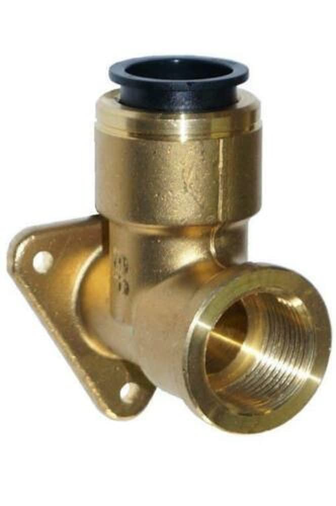 Connettore ad aria compressa, connettore dritto, raccordo a T, in ottone (angolo a parete in ottone, 3/4" x 22 mm)