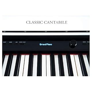Classic Cantabile UP-1 WH Piano Droit Numérique – 88 Touches Clavier électronique à marteaux – Synthetiseur avec USB… - Les Beatles, Paul McCartney, John Lennon, RIngo Starr, George Harrison Classic Cantabile UP-1 WH Piano Droit Numérique - 88 Touches Clavier électronique à marteaux - Synthetiseur avec USB… – Image 4