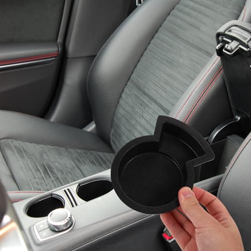 Portavasos y cenicero portátil para carro negro miniatura 6