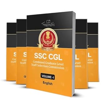SSC CGL Exam Study Material Notes for Maths, English, General Studies & Reasoning Set of 5 Books in English, ToppersNotes Latest Edition