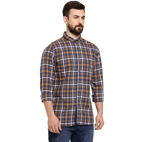 Image of Campus Sutra Men's Cotton Regular Fit Casual Shirt