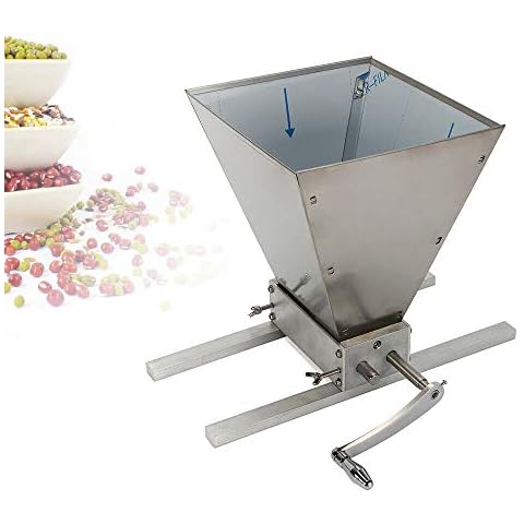 Fetcoi 2 Walzen Getreidemühle Manuelle Edelstahl 3,6 kg/min Schrotmühle Malzmühle mit Kurbelgriff, Maismühle Grainmühle für Mais Kaffeebohnen Weizen Getreide Hafer Cover