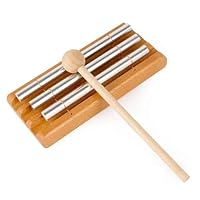 Energy Chime,Klangstab,Glockenspiel,Klangstab Lehrer,Klangstäbe,3-Ton Schlaginstrument Mit Mallet,Für Yoga Meditation Klangheilung,Percussion Instrument Für Lehrer Klassenzimmer Management Tool