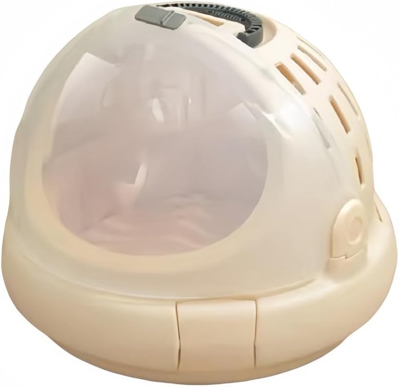 pisipe 猫キャリーバッグ ペットキャリー ドーム型 ペットケージ 小型犬 小動物適用 手提げキャリーバッグ 透明 多機能 軽量