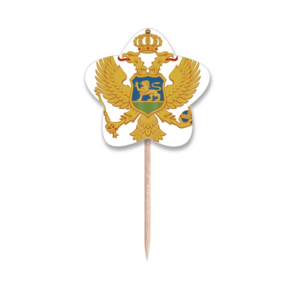 Drapeaux de cupcakes Monténégro et UE pour célébration festive