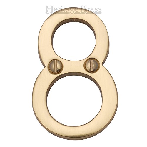 HERITAGE BRASS Chiffre 8, Laiton Poli, 8
