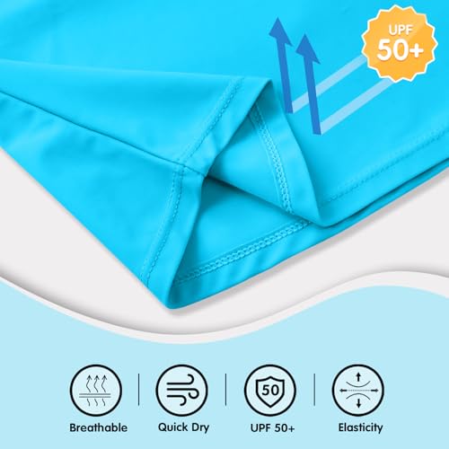 Image of Girls Tankini 2 Piece Swimsuit Racerback with Shorts Quick Dry Bathing Suit for Girls 3-14Y