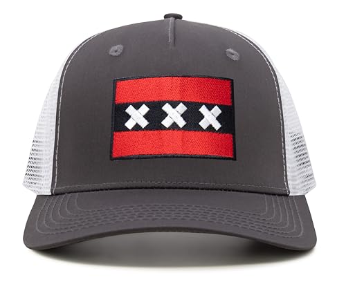 Image of International Tie City Hat for Men and Women, Adjustable Snapback Trucker Baseball Cap with Embroidered Patch