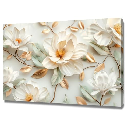Décoration d'impression de fleurs 3D haut de gamme toile encadrée 50x70