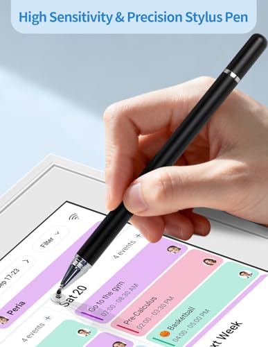Lápiz capacitivo negro de aluminio anodizado para calendario digital premium 2