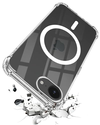Image of Jkobi Shockproof Crystal-Clear Back Cover for Apple iPhone 16e | iPhone 17e (Magsafe Wireless Support | Drop & Camera Protection | Hard Polycarbonate)