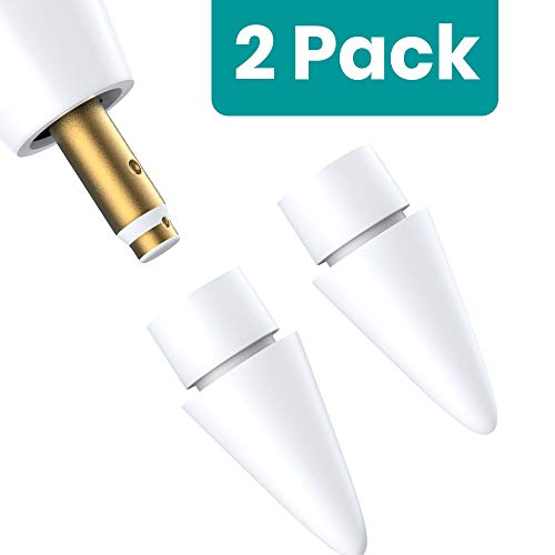 Klearlook Replacement Tip for Apple Pencil [2 Pack] Sensitive iPencil Nibs Extra Stylus