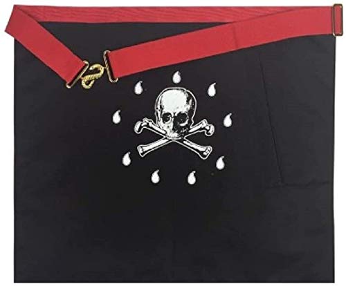 Tablier carré Masonic Master MB de haute finition standard et taille unique