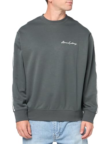 Armani Exchange Men's Signature Logo Stretch Poly Viscose Crewneck Sweatshirt - Main Image