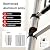 SEEKNEW Telescoping Ladder 6.5 FT, Aluminum Extension Ladder with Triangular Stabilizers, 330 lbs Capacity, Portable Collapsible Ladder for RV, Home; Silver