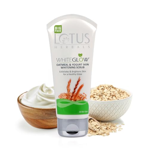 Lotus Herbals WhiteGlow Skin Brightening Oatmeal & Yogurt Scrub |...