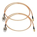 Eagles MCX Male to F Female Connector, 2pcs 20inch/1.7ft RF Coax Cable Extention RG316 Adaptor for XM Sirius Satellite Radio Antenna Coaxial Cable Infinitv4 6 RCA