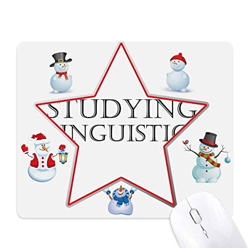 Tapis de souris de Noël avec bonhomme de neige pour décorer votre bureau d'hiver