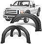 YITAMOTOR Fender Flares Kit Compatible with 2008-2010 Ford F-250 F-350 Super Duty, Textured Matte Black Finish Front Rear Wheels Pocket Rivet Style