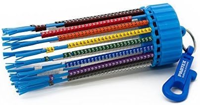 Keyring Cable Marker Dispenser with 500 Colour-Coded Cable Markers